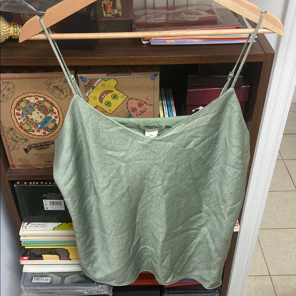 Club Monaco Green Camisole Top